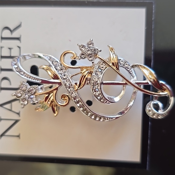 NAPIER BRAND WOMEN'S FASHION MUSIC NOTE BROOCH/PIN - Picture 6 of 13